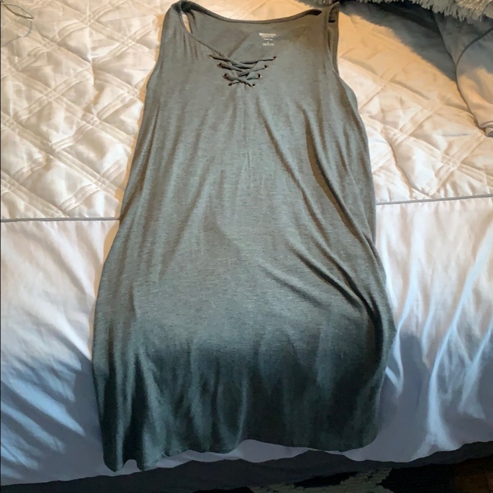 casual grey cover up/dress